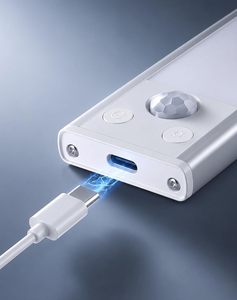Luz Nocturna LED Magnética con Sensor de Movimiento Inalámbrico USB para Cajones y Debajo de Gabinetes - Product Image 3