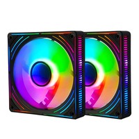 Kipas PC Gaming Warna Hitam Manmu Factory Wholesale 120mm RGB ARGB 12cm untuk Casing Komputer Desktop