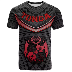 Camiseta de Hombre con Estampado de Tatuaje Totem Polinesio Tongano, Manga Corta, Precio al por Mayor, Top Informal Cómodo y Personalizable, Superventas - Product Image 5