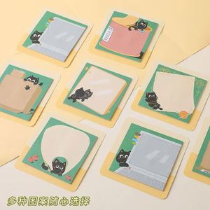 Bloc-notes autocollant mignon en forme de chat - Fournitures de bureau pour usage quotidien, pour l'apprentissage et la planification - Essentiels pour la rentrée scolaire - Product Image 3