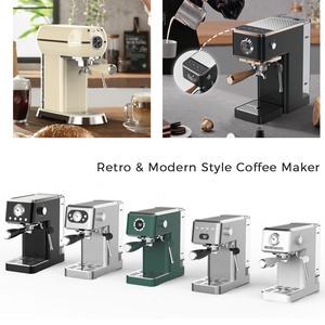 Machine à café expresso professionnelle 20 bars de style italien, appareil électroménager pour usage domestique et hôtelier, 20 bars Espre - Product Image 4
