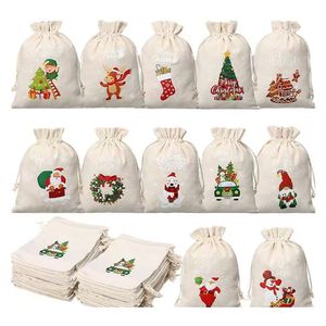 Sac à cordon en coton écologique personnalisé, petit sac en toile avec motif de lettres, durable et élégant - Product Image 2