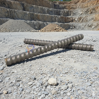 Varilla de Anclaje Autoperforante Galvanizada para Presoporte en Túneles de Minería de Carbón, Estándar ASTM, Acero al Carbono Aleado, 51mm de Diámetro Exterior