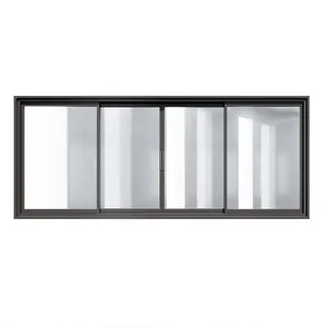 Finestre professionali in alluminio scorrevole balcone a tenuta stagna Gas Argon per vetro isolante con l'alta qualità