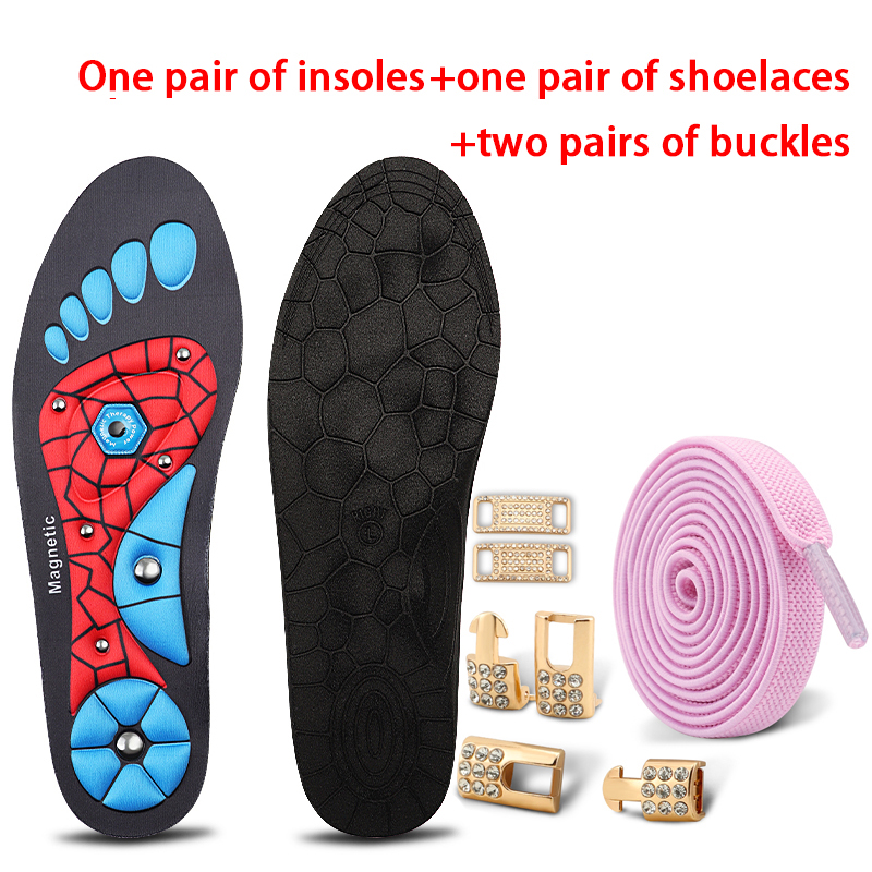 Red Insole+Pink shoelace
