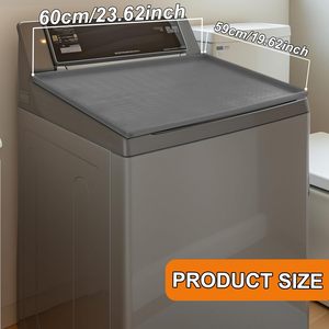 Housses de protection en silicone gris pour lave-linge et sèche-linge, imperméables, antidérapantes et faciles à installer - Product Image 2
