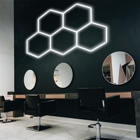Bande lumineuse LED à 270 degrés pour usage commercial, en aluminium, 220V, pour garage, plafond hexagonal