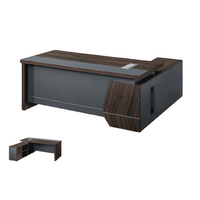 Bureau de direction moderne de luxe, mobilier de bureau pour PDG, pour bureau, école, hôpital, en acier automatique, bois et MDF