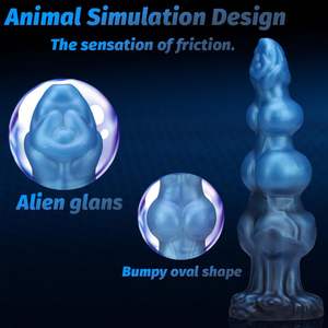 Gerçekçi hayvan dev fantezi at sıvı silikon Dildos Anal seks oyuncakları g-spot büyük canavar köpek düğüm yapay penis erkekler kadınlar için - Product Image 2