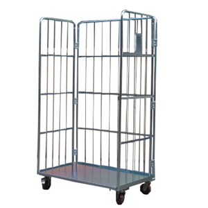 Easy Operation OEM Service Warehouse Logistic Transport Tool <strong>Welded</strong> Steel Rolling Mobile Cage Cart <strong>Trolley</strong> - Product Image 3