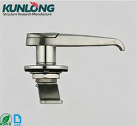 Ensemble de serrures cylindriques industrielles populaires en gros, en acier inoxydable, marque KUNLONG, entraxe 50 mm, 2 clés, ANSI Grade 1