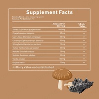 Complexe de poudre de champignons Shilajit Amaz Premium, mélange d'adaptogènes biologiques, Reishi, Cordyceps, Chaga