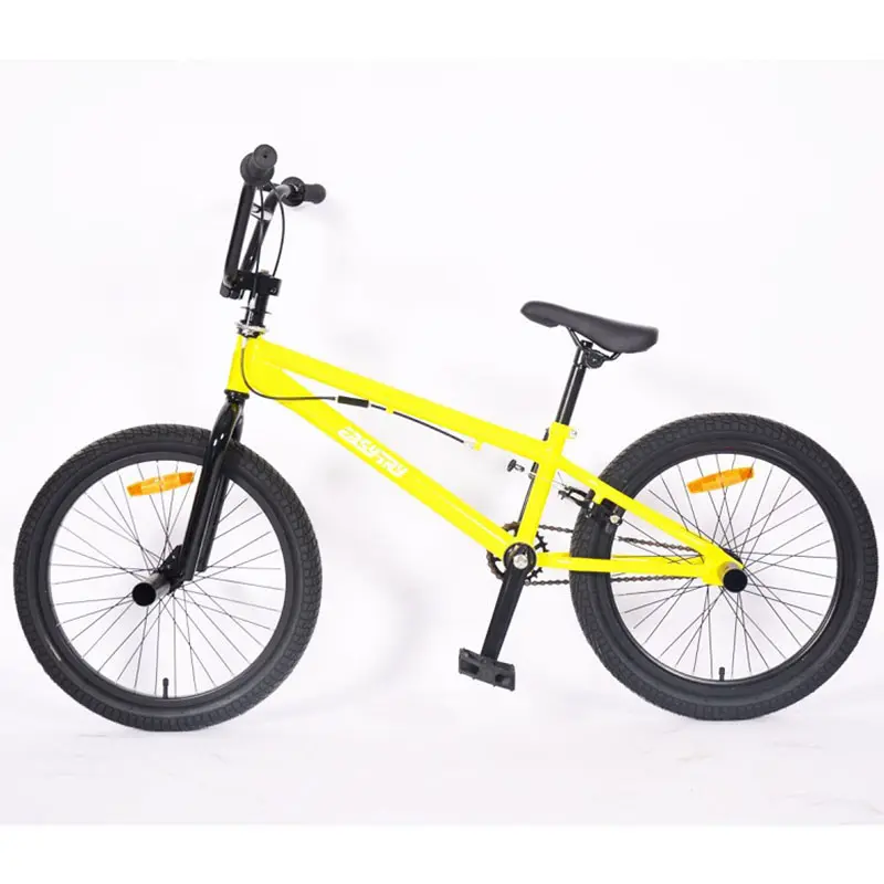 Di alta Qualità in acciaio di colore giallo 20 pollici bmx della bici della bicicletta