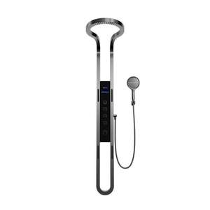 Modern Minimalist <b>Shower</b> Set 400mm Round Rainfall <b>Shower</b> Head With Digital Display Temperature <b>Control</b> For Bathroom - Product Image 5