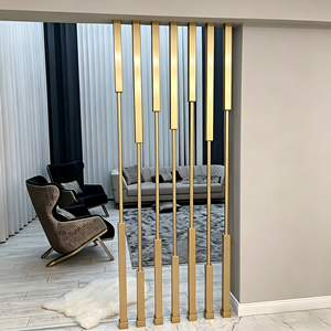 <span class=keywords><strong>Paravent</strong></span> de séparation esthétique <span class=keywords><strong>pour</strong></span> salon de manucure, panneau en acier inoxydable, séparateur de pièce <span class=keywords><strong>pour</strong></span> <span class=keywords><strong>spa</strong></span> de beauté, studio, salon de coiffure, décoration - Product Image 1