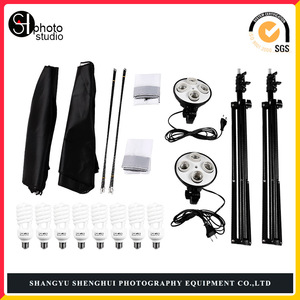 SH Photo Studio 50x70cm Softbox Kit 45W 3200-6500K LED Portrait Studio Lighting with 2M Stand Aluminum Alloy - Product Image 5