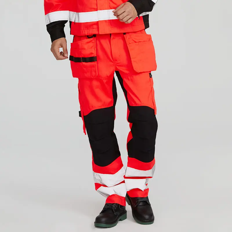 Pantalones de seguridad para trabajos de construcción, venta al por mayor