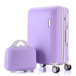 Bags Luggages Hot Selling 14" 20" ABS Luggage Sets Travel Trolley Bags 4 Wheels Luggage Suitcase