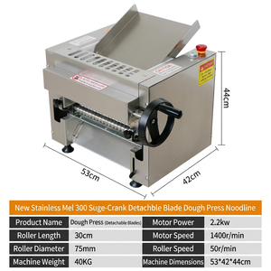 Laminoir à pâte de table en acier inoxydable pour boulangerie - Product Image 5