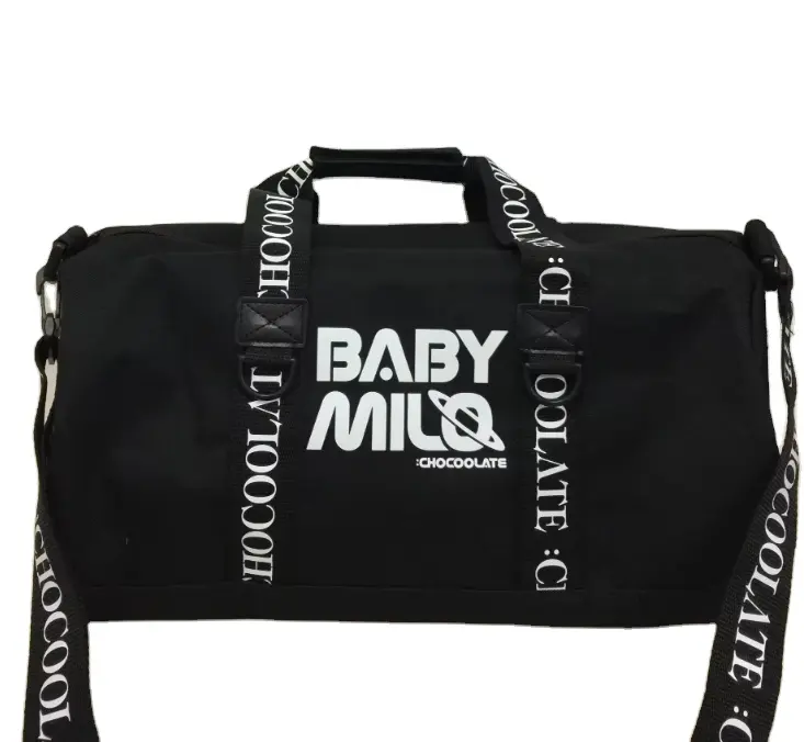 Bape Ape Magazine Bag Black Cylindrical Handbag for Students for Sports Fitness Shoulder School Bag