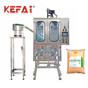 KEFAI otomatik 25 kg yumurta sıvı süt büyük çanta kılıfı paketleme makinesi fiyat
