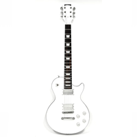 Guitare électrique de style Les Paul, édition limitée Pure Ice, finition blanche brillante, Eastern Music Hardluck Kings BOSSMAN