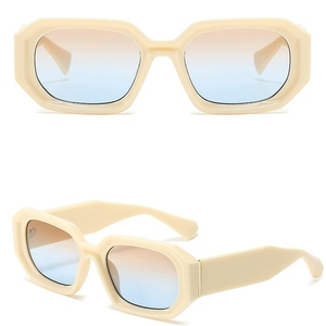 Sang trọng thời trang cao cấp của phụ nữ Kính mát UV400 màu xanh khung đa phong cách Trọng lượng nhẹ và thoải mái - Product Image 5