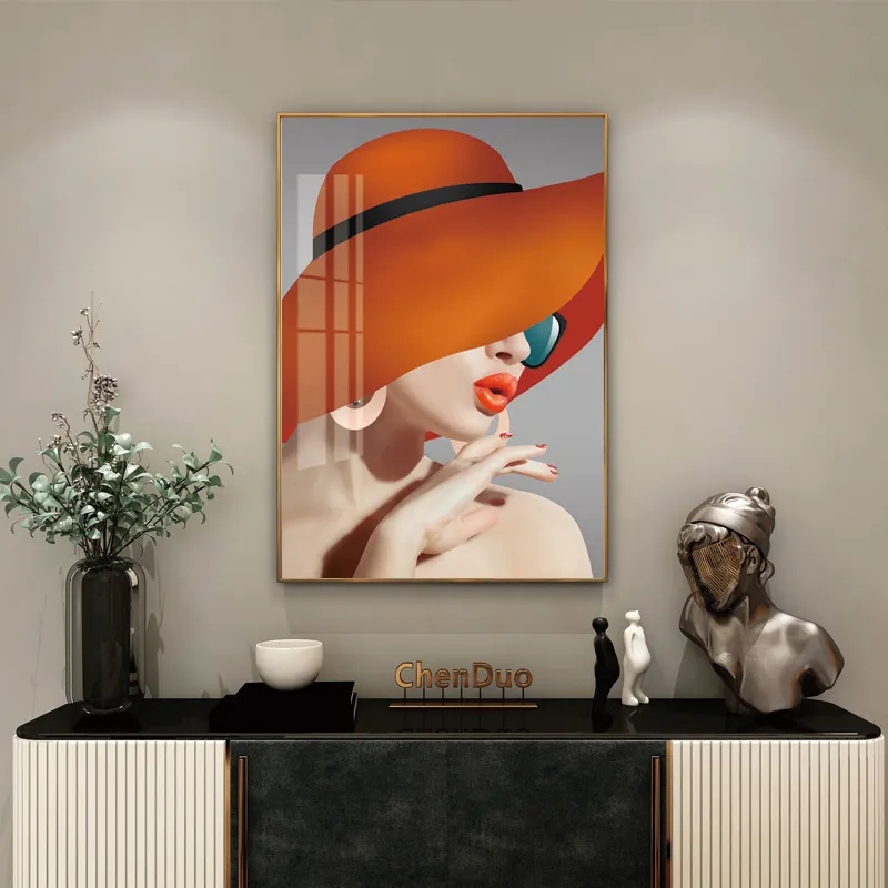 tableau mural Wholesaler custom print on canvas Woman Wall Art Canvas Prints Modern for tableau decorative wall art