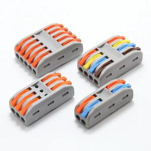 Conectores de cable de inserción de color naranja, accesorio de conector eléctrico rápido de 2 entradas y 2 salidas para cableado eléctrico - Product Image 5