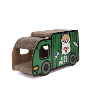 Modern ramah lingkungan mobil berbentuk kertas bergelombang kucing menggaruk <span class=keywords><strong>Post</strong></span> kartun gaya permainan dalam ruangan mainan dan sarang untuk kucing - Product Image 1