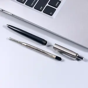 GemFully venda quente ballpen barato simples caneta promoção metal personalizado clique canetas Slim presente sob 1 dólar