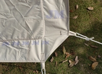 Tente de camping à chevrons personnalisable cabine familiale de luxe en plein air maison 4 saisons tente cabane en toile imperméable