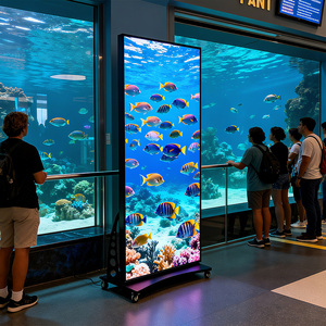 P1.8 p2.5 nhôm tùy chỉnh quảng cáo đứng màn hình Áp phích Wifi điều khiển di động có thể gập lại dẫn hiển thị áp phích - Product Image 1