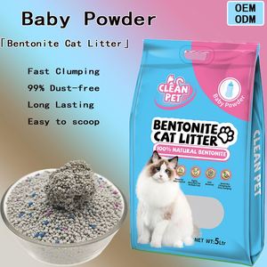 Litière pour chat en bentonite biodégradable naturelle et écologique, en gros, avec étiquette privée personnalisée - Product Image 1