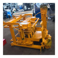 Machine à mouler des blocs de béton QMY4-30, machine manuelle de fabrication de briques creuses avec moteur, facile à utiliser