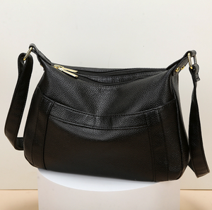 For Casual <b>Tote</b> Faux Leather Portable Shoulder <b>Bag</b> with <b>Zipper</b> Closure for Daily Commuting - Product Image 4