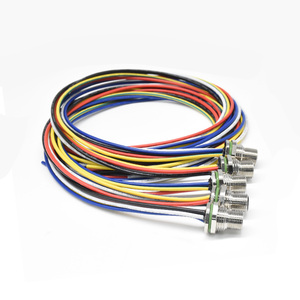 Westsam M12 không thấm nước điện cắm ổ cắm hình tròn L mã hóa 3pin 4 pin 5pin 8Pin kết nối cáp Bảng điều khiển gắn kết kết kết nối - Product Image 2