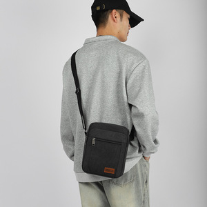 Bolso Bandolera de Lona para Hombre, Estilo Vintage, con Cierre, Moderno - Product Image 5