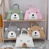 Nouveau ours tissé paniers de rangement coton corde animaux bacs pour pépinière enfants chambre et jouet Organisation bébé douche cadeau jouet panier