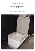 Toilette de camping pliable portable en PP, légère et pliable, pour les voyages en plein air, les situations d'urgence, la voiture, le camping-car, la randonnée, l'escalade