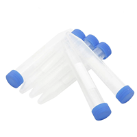 Tube de centrifugation stérile en plastique Labtex 50 ml, fond conique en PP pour la collecte de sang, noir et bleu, prix bas, 1 an