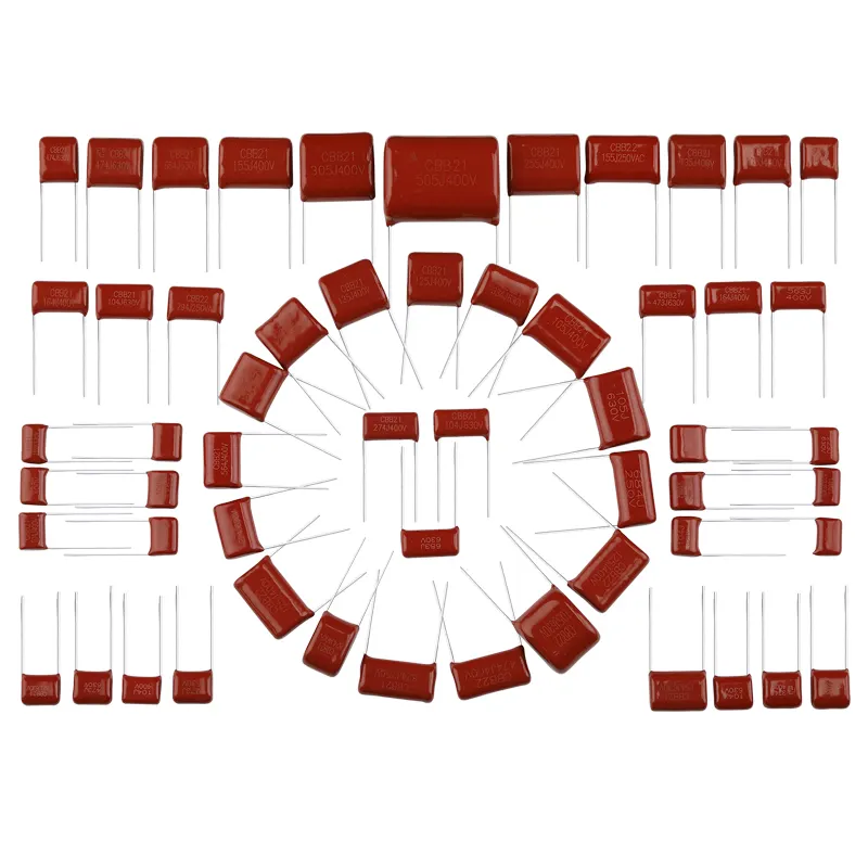 Kondensator China cbb21 cbb22 400v 450v 225j 685j 106k 105k 100v Polyester metalli sierter Film kondensator