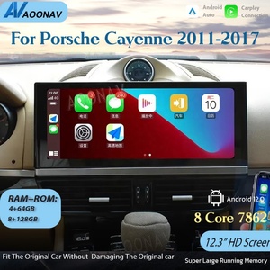 12.3 Inch Android Car Radio for Porsche Cayenne 2011-2017 Stereo Multimedia Video Player GPS Navigation Unit <b>Wireless</b> Carplay - Product Image 2