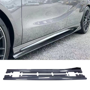 For A-Class W176 R Style Real Carbon Fiber Side Skirts 2013-2017 - Product Image 2