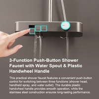 Vente chaude plusieurs modes de pulvérisation colonne de douche de salle de bain moderne durable