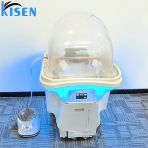KISEN Bac à shampoing portable confortable pour salon de beauté, unité de lavage mobile réglable en hauteur avec LED pour soins capillaires - Product Image 3
