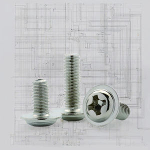 Vis à tête ronde en acier inoxydable à triple joint M6 métrique conçue pour une utilisation sécurisée dans l'assemblage industriel - Product Image 3