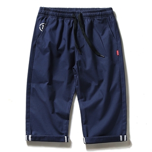 Pantalon d'été de marque américaine à la mode pour hommes respirant grande taille Short en soie de glace taille élastique populaire ample droite - Product Image 6