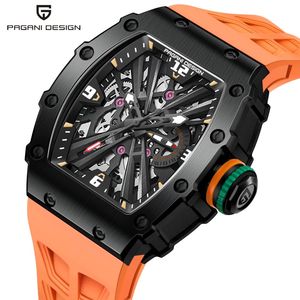 นาฬิกา PAGANI DESIGN รุ่น 1738 เครื่องญี่ปุ่น VH65 กระจกแซฟไฟร์ ตัวเรือนสแตนเลส กันน้ำ 50 เมตร ขนาด 42 มม. นาฬิกาควอตซ์โครงกระดูกสำหรับผู้ชาย - Product Image 3