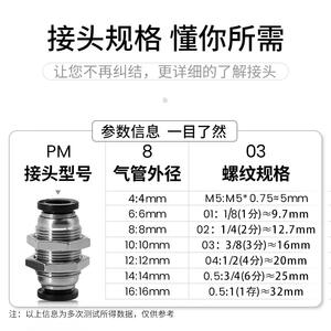 Acoplador Neumático Rápido PM6 PM8 PM10 de Acero Inoxidable, Conector de Placa para Brazos Robóticos - Product Image 4